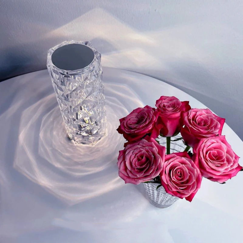Spanish Ins Rose Ambient Lamp Crystal Table Lamp Indoor Charging Touch Tiktok Petal Diamond Led Small Nightlight DecorativeLight
Spanish Ins Rose Ambient Lamp Crystal Table Lamp Indoor Charging Touch Tiktok Petal Diamond Led Small Nightlight DecorativeLight