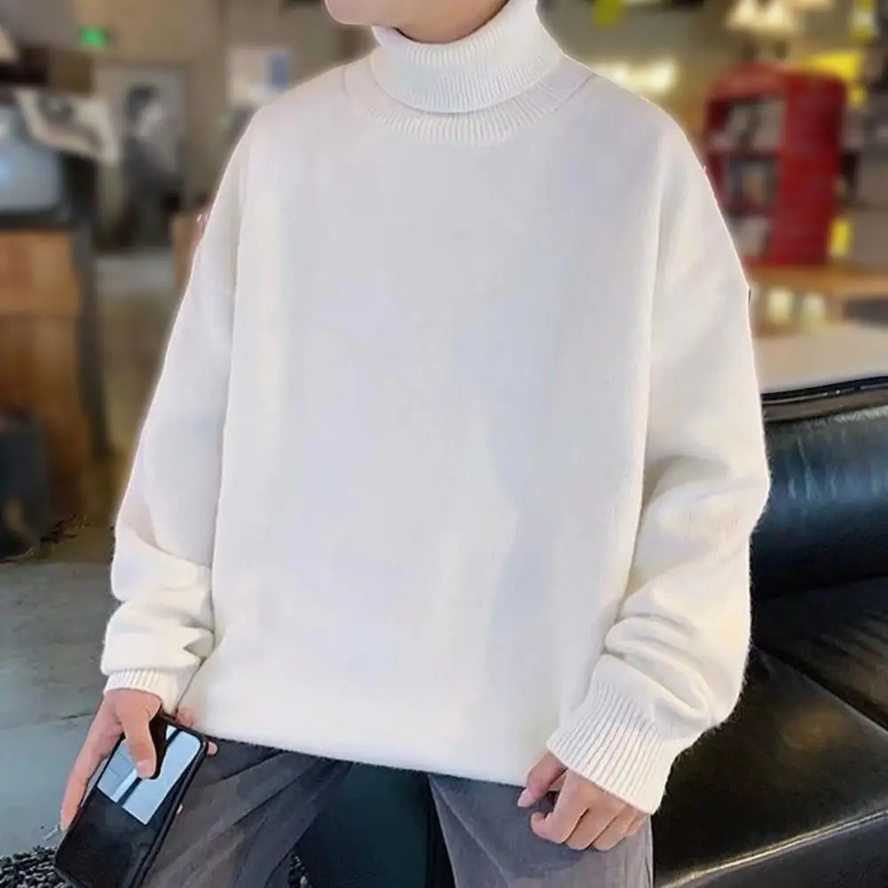 Popular Men Knitwear Elastic Long Sleeve Comfy Autumn Winter Solid Color Loose Warm Sweater Jumper Pullover Sweater Coldproof
Popular Men Knitwear Elastic Long Sleeve Comfy Autumn Winter Solid Color Loose Warm Sweater Jumper Pullover Sweater Coldproof