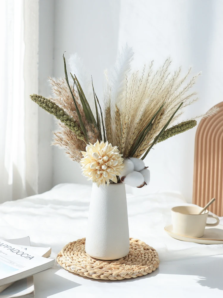 Real Flower Dried Natural Reed Barley Eternal Flower Bouquet Light Luxury Holiday Home Living Room Decoration
Real Flower Dried Natural Reed Barley Eternal Flower Bouquet Light Luxury Holiday Home Living Room Decoration