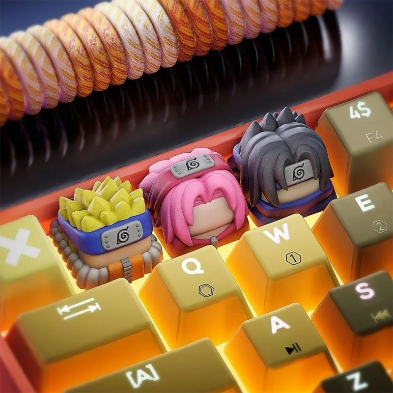 Kawaii Uzumaki Naruto Uchiha Sasuke Haruno Sakura Anime Diy 3D Stereoscopic Mechanical Keyboard Keycap Exquisite Festival Gift 
Kawaii Uzumaki Naruto Uchiha Sasuke Haruno Sakura Anime Diy 3D Stereoscopic Mechanical Keyboard Keycap Exquisite Festival Gift