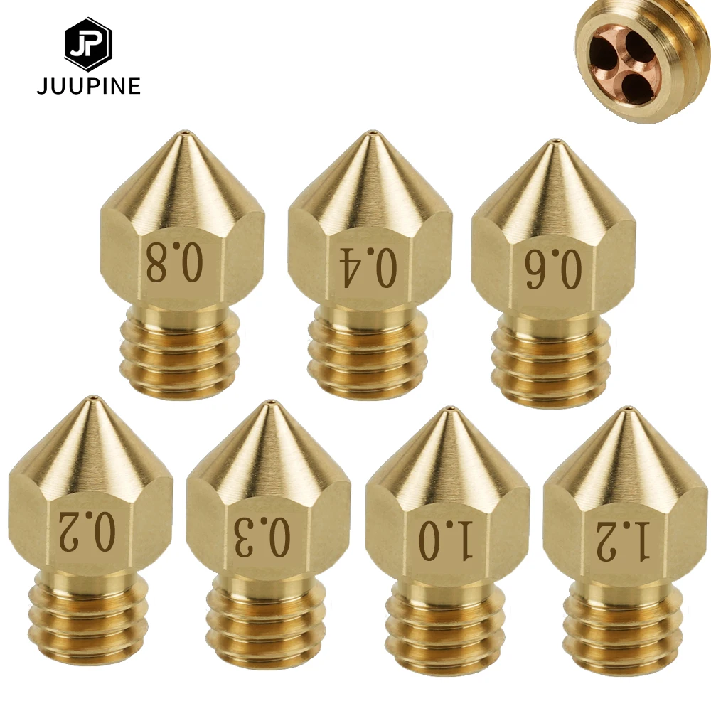 

MK8 Nozzles CHT High Flow 0.2 0.3/0.4/0.6/0.8/1.0/1.2 mm Nozzles Brass For 1.75mm CR10 CR10S KP5L Ender 3 3D Printer Accessories