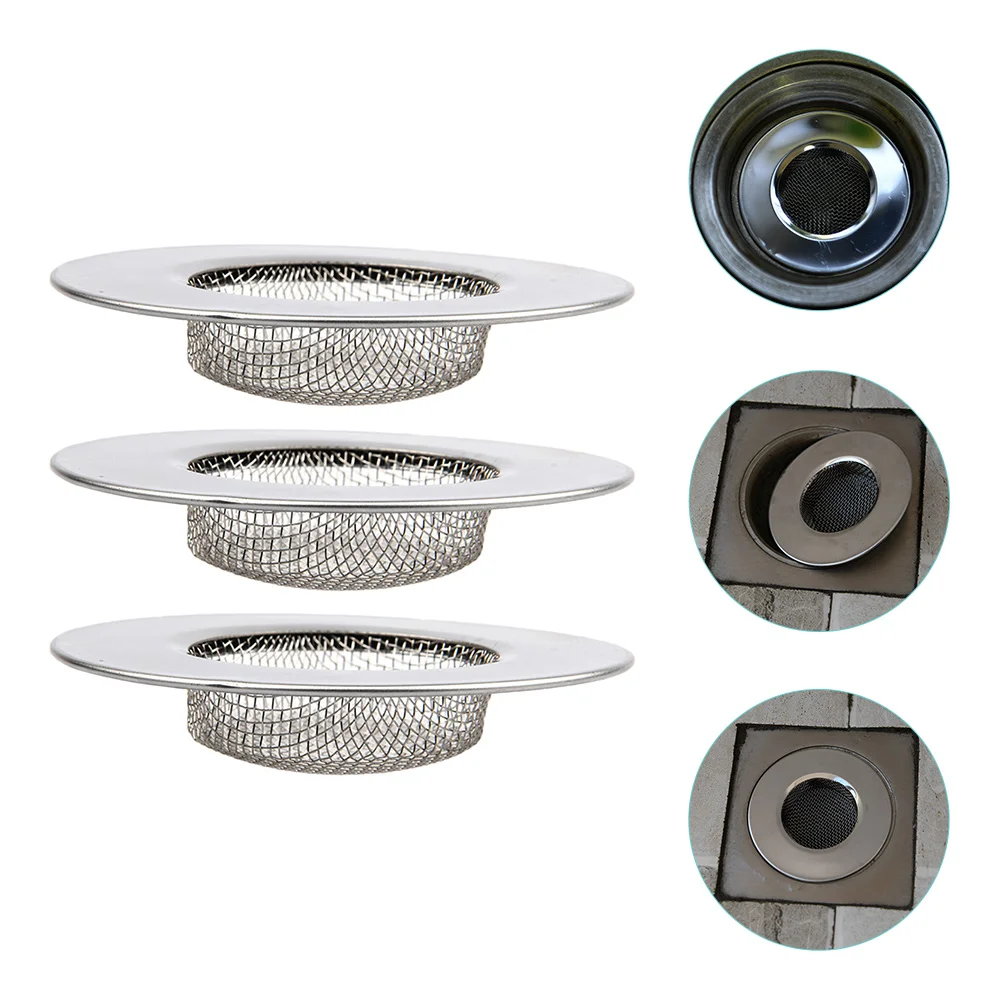 3pcs Drain Hair Catcher Debris Filter Stainless Steel Floor Drain Filtering Mesh
3pcs Drain Hair Catcher Debris Filter Stainless Steel Floor Drain Filtering Mesh