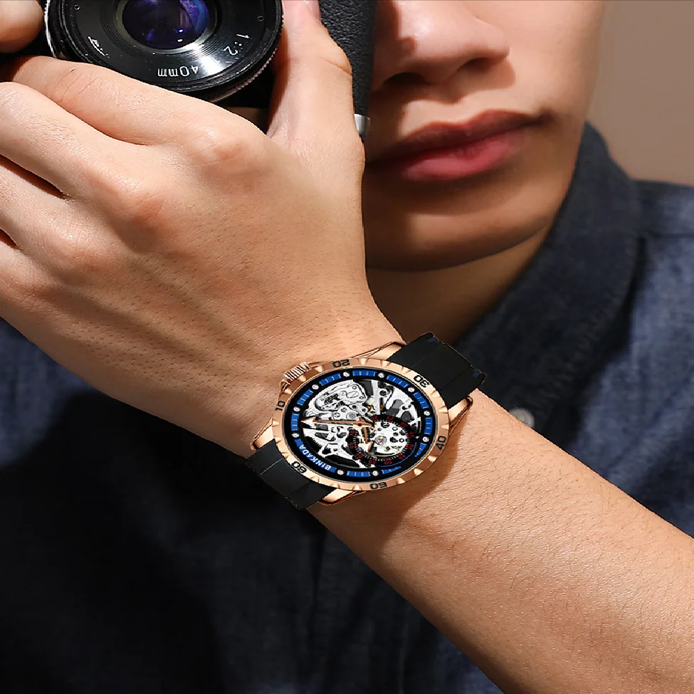 New Brand Watches Men's Fully Automatic Mechanical Watches Waterproof Hollow Fashion Watches Authentic Men's Watch
New Brand Watches Men's Fully Automatic Mechanical Watches Waterproof Hollow Fashion Watches Authentic Men's Watch