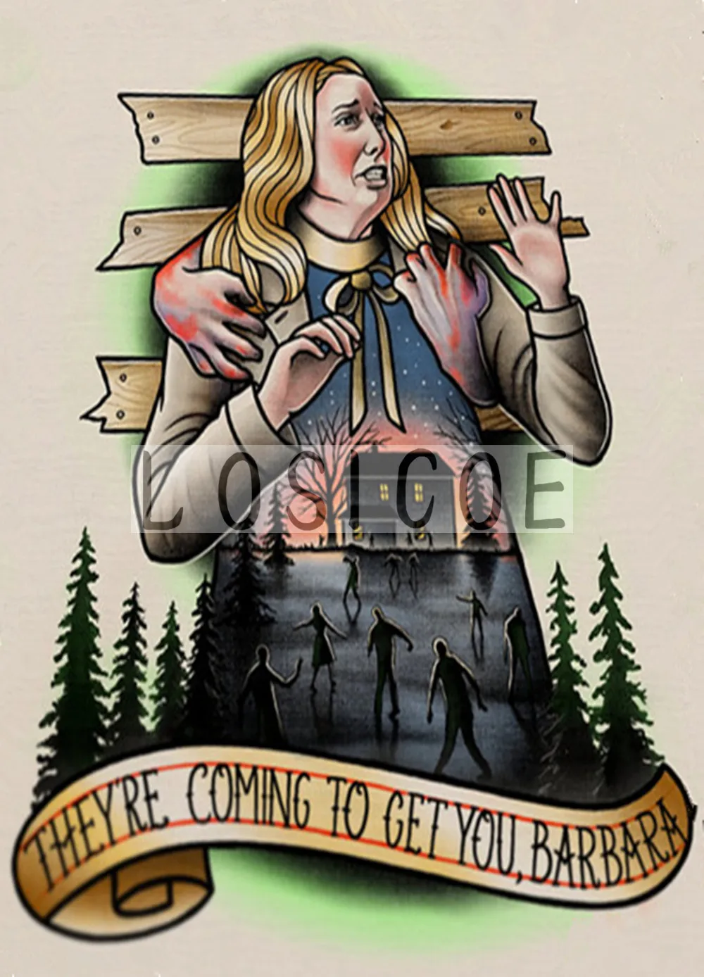 "THEY'RE COMING TO CET YOU,BARBARA" Tattoo Print Painting Vintage Kraft Paper Poster Wall Art Flip Chart Sticker Home Decoration
"THEY'RE COMING TO CET YOU,BARBARA" Tattoo Print Painting Vintage Kraft Paper Poster Wall Art Flip Chart Sticker Home Decoration
