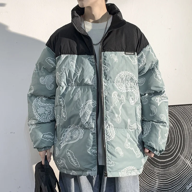 Men's Winter Parkas Casual Heavy Jacket Harajuku Fluffy Jackets Oversize Stand Collar Male Coat Fashion Streetwear Print Outwear
Men's Winter Parkas Casual Heavy Jacket Harajuku Fluffy Jackets Oversize Stand Collar Male Coat Fashion Streetwear Print Outwear