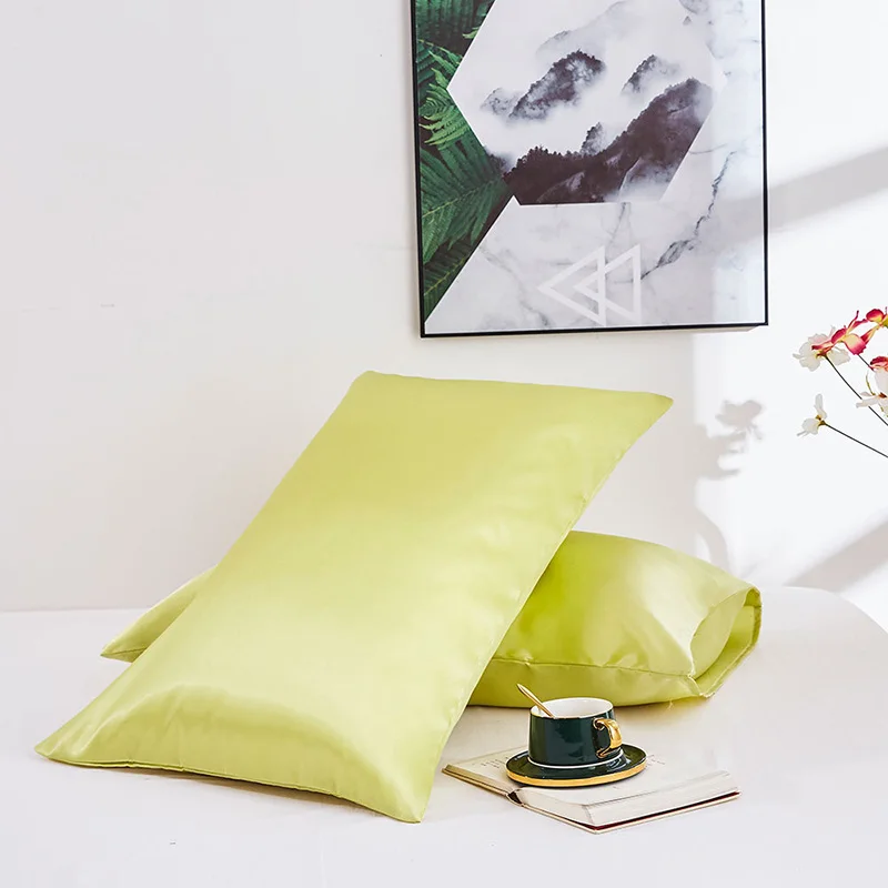 2pc Artificial Silk Pillowcase Plain Soft Skin Care Satin Pillow Case Envelope Standard Queen King European Square Pillows Cover
2pc Artificial Silk Pillowcase Plain Soft Skin Care Satin Pillow Case Envelope Standard Queen King European Square Pillows Cover
