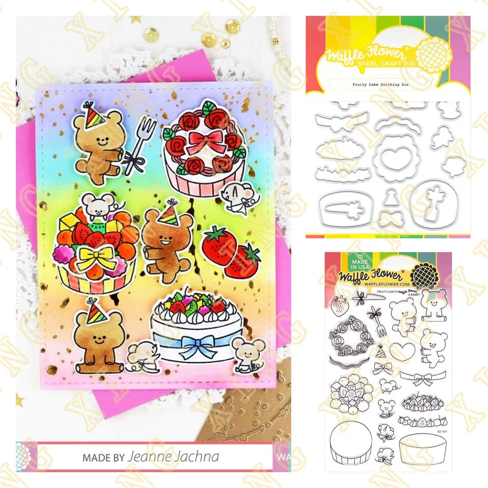 Fruity Cake Stamps and Dies New Arrival 2023 Scrapbook Diary Decoration Stencil Embossing Template DIY Greeting Card Handmade
Fruity Cake Stamps and Dies New Arrival 2023 Scrapbook Diary Decoration Stencil Embossing Template DIY Greeting Card Handmade