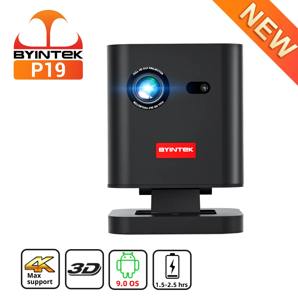 Мини-проектор BYINTEK P19 3D портативный с поддержкой Wi-Fi, Full HD 1080P
Мини-проектор BYINTEK P19 3D портативный с поддержкой Wi-Fi, Full HD 1080P
