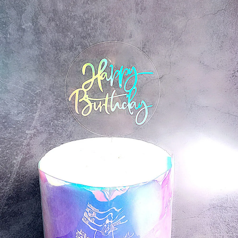 INS New Happy Birthday Acrylic Cake Topper Laser Colored Circle Cake Topper For Kids Birthday Party Cake Decorations Baby Shower
INS New Happy Birthday Acrylic Cake Topper Laser Colored Circle Cake Topper For Kids Birthday Party Cake Decorations Baby Shower