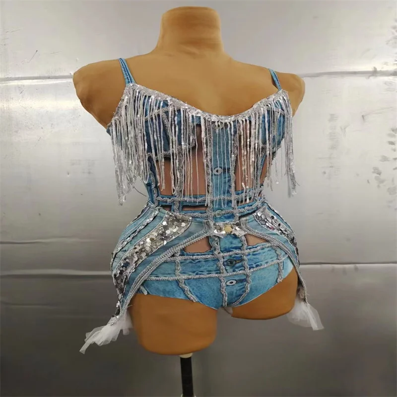 Q442 Blue Bodysuit Tassels Outfit Catwalk Ballroom Pole-Dancer Nightclub Celebration Outdoor Party Modern Fashion Future Model
Q442 Blue Bodysuit Tassels Outfit Catwalk Ballroom Pole-Dancer Nightclub Celebration Outdoor Party Modern Fashion Future Model