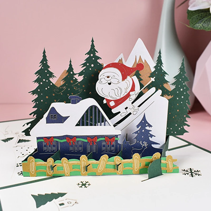 Christmas Holiday Gift Card Christmas Tree Gift Pop-up Card Christmas Decoration Sticker Laser Cutting New Year Greeting Card
Christmas Holiday Gift Card Christmas Tree Gift Pop-up Card Christmas Decoration Sticker Laser Cutting New Year Greeting Card