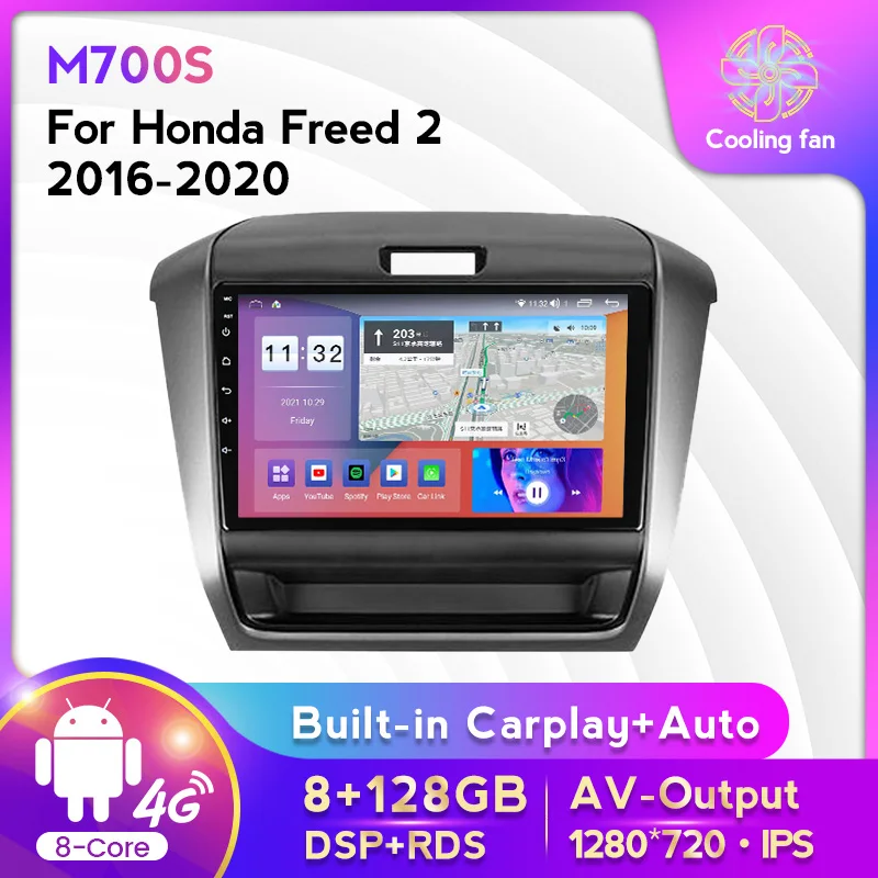 Android11 8 + 128G автомобильный радиоприемник для Honda Freed 2 2016-2020 GPS-навигация мультимедийный плеер с Carplay + Авто WIFI 4G LTE RDS DSP BT
Android11 8 + 128G автомобильный радиоприемник для Honda Freed 2 2016-2020 GPS-навигация мультимедийный плеер с Carplay + Авто WIFI 4G LTE RDS DSP BT