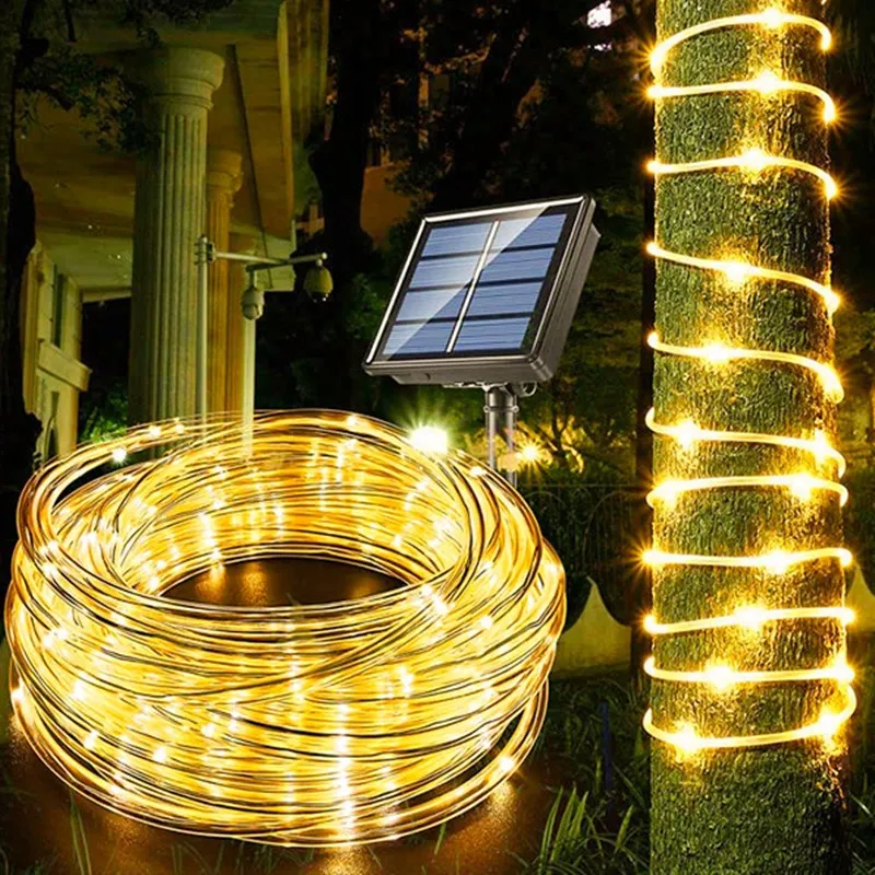 32M Solar Led Lights Outdoor Rope String Lights Fairy Light Waterproof Tube Lamp for Garden Wedding Patio Decor Landscape Lights
32M Solar Led Lights Outdoor Rope String Lights Fairy Light Waterproof Tube Lamp for Garden Wedding Patio Decor Landscape Lights