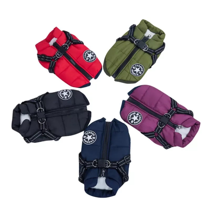 2023 Large Pet Dog Jacket With Harness Winter Warm Dog Clothes For Labrador Waterproof Big Dog Coat Chihuahua French Bulldog Out
2023 Large Pet Dog Jacket With Harness Winter Warm Dog Clothes For Labrador Waterproof Big Dog Coat Chihuahua French Bulldog Out