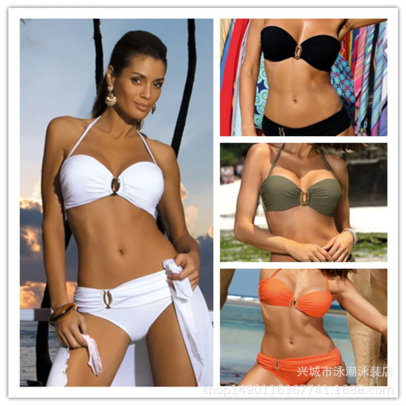 Brazilian Biquinis Women Sexy Push Up Bathing Suits Ring Design Beach Swim Wear Bandeau Strapless Bikini Set Maillot De Bain de
Brazilian Biquinis Women Sexy Push Up Bathing Suits Ring Design Beach Swim Wear Bandeau Strapless Bikini Set Maillot De Bain de
