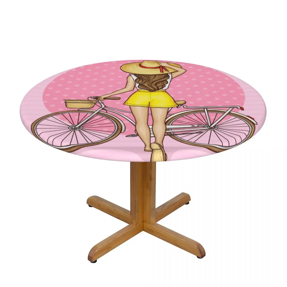 Modern Round Table Cover Stretch Tablecloths Pop Art Girl Near Bicycle Home Decorative Table Cloth
Modern Round Table Cover Stretch Tablecloths Pop Art Girl Near Bicycle Home Decorative Table Cloth