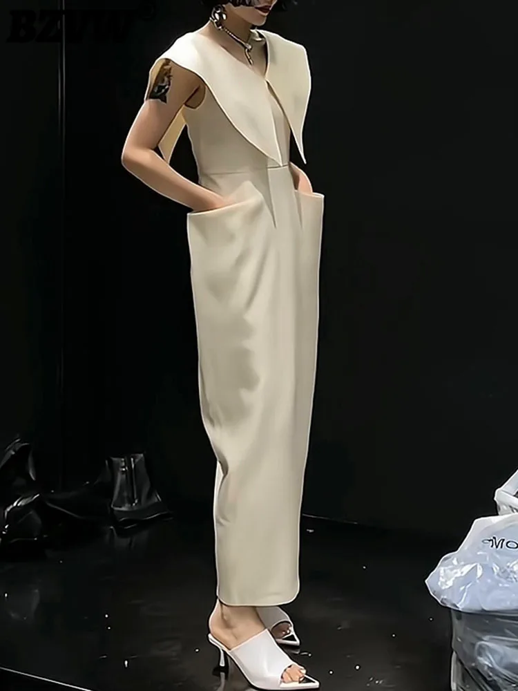 BZVW Designer Fashion Pointed Neck Dress Women's 2023 Spring Autumn New Trendy Sleeveless Niche Office Lady Clothing Female
BZVW Designer Fashion Pointed Neck Dress Women's 2023 Spring Autumn New Trendy Sleeveless Niche Office Lady Clothing Female