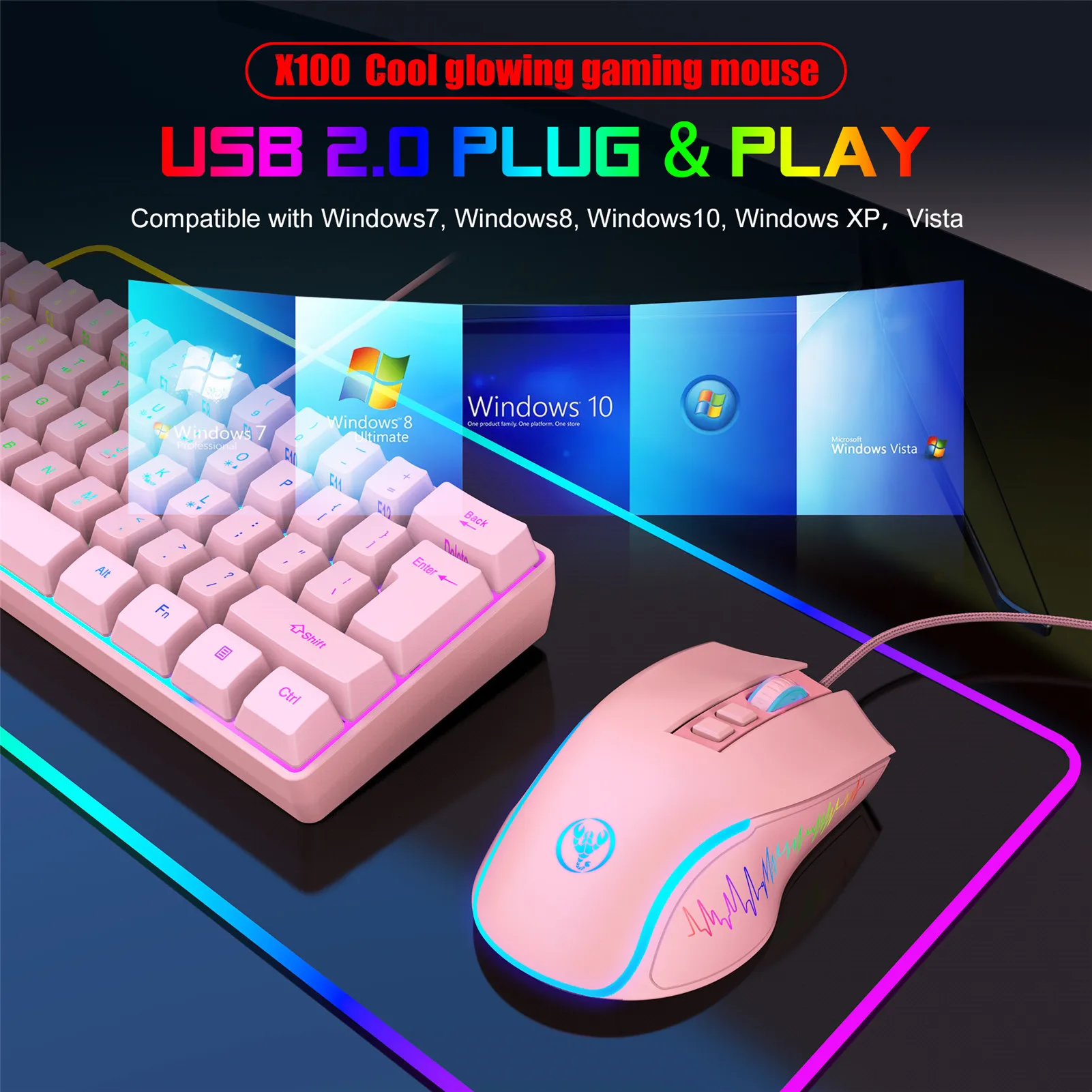Мышь игровая Проводная с подсветкой, 1200/1800/2400/3600 DPI, 7 программируемых кнопок
Мышь игровая Проводная с подсветкой, 1200/1800/2400/3600 DPI, 7 программируемых кнопок