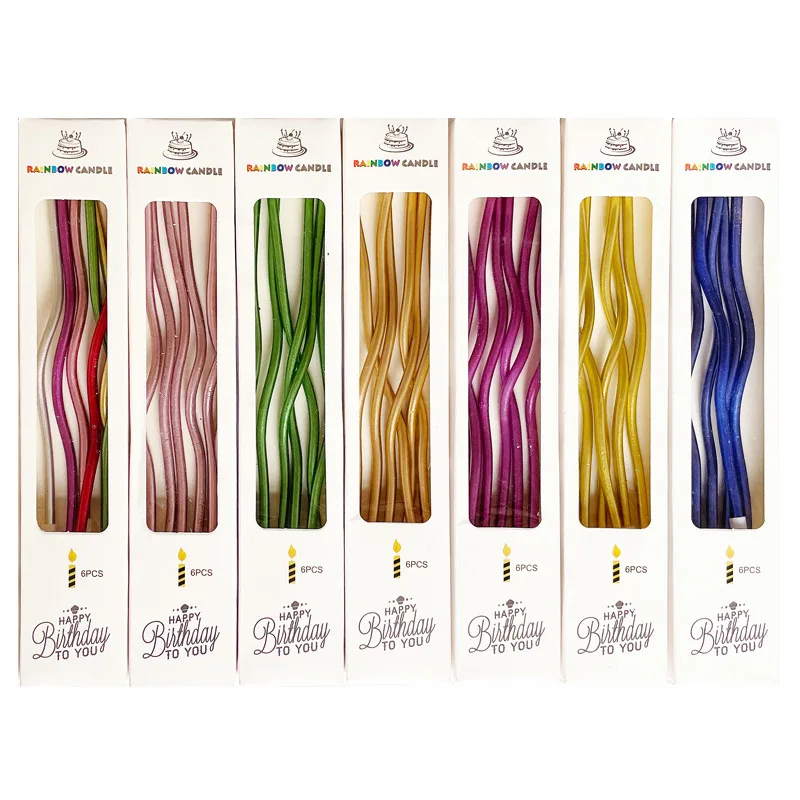 Crystal Thread Small Slende Candles Colorful Curve Birthday Cake Topper Paraffin Kid Party Wedding Party Dessert Baking Supplies
Crystal Thread Small Slende Candles Colorful Curve Birthday Cake Topper Paraffin Kid Party Wedding Party Dessert Baking Supplies