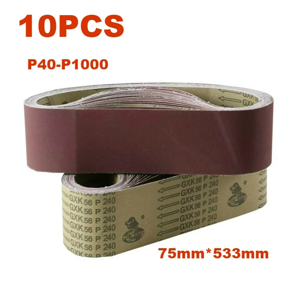 10Pcs 3×21In Aluminium Oxide Sanding Belts Polishing Grinding For Sander 40-1000# For Polishing Grinding Abrasives Tools
10Pcs 3×21In Aluminium Oxide Sanding Belts Polishing Grinding For Sander 40-1000# For Polishing Grinding Abrasives Tools