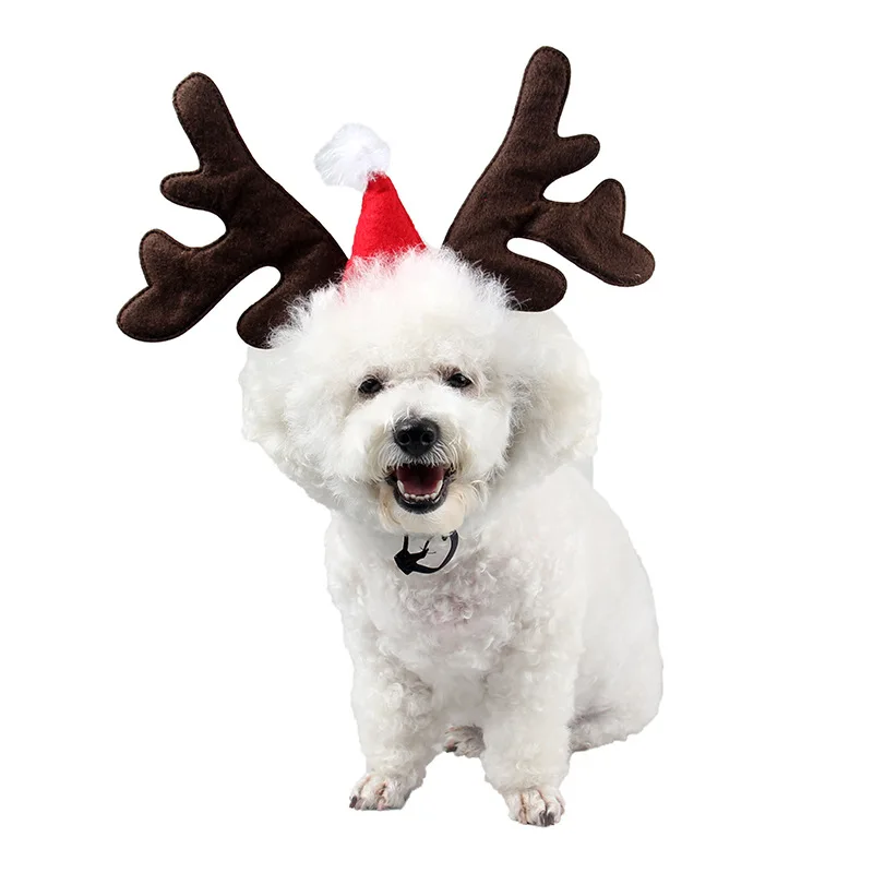 Christmas Pet Hat Cute Antlers Saliva Towel for Dog Cat Dress Up Supplies Lovely Design Autumn and Winter Clothes Pet Accessory
Christmas Pet Hat Cute Antlers Saliva Towel for Dog Cat Dress Up Supplies Lovely Design Autumn and Winter Clothes Pet Accessory