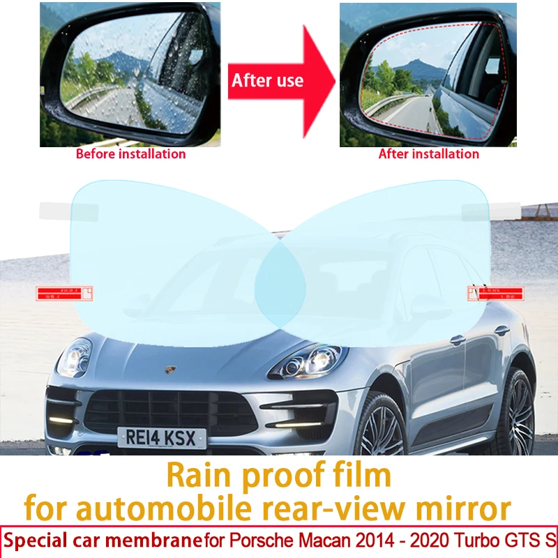 For Porsche Macan Turbo GTS S Car Rearview Mirror Protective Film Anti Dazzle Waterproof Anti Fog Rainproof Film Car Accessories
For Porsche Macan Turbo GTS S Car Rearview Mirror Protective Film Anti Dazzle Waterproof Anti Fog Rainproof Film Car Accessories