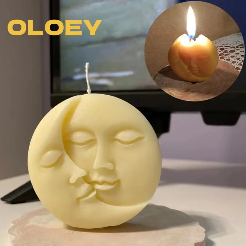 DIY Sun&moon Scented Candle Babyface Silicone Candle Molds for Making Aroma Wax Injection Mould Home Decor Handmade Gift
DIY Sun&moon Scented Candle Babyface Silicone Candle Molds for Making Aroma Wax Injection Mould Home Decor Handmade Gift