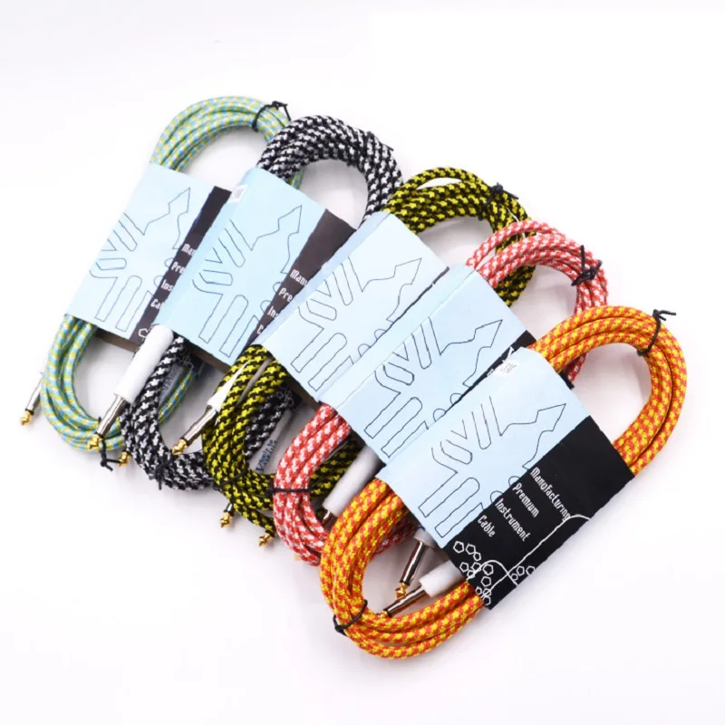 3 Meters Guitar Cable Bass Electric Box Audio Cable Guitar Noise Reduction Line Color Braided Shielded Cable
3 Meters Guitar Cable Bass Electric Box Audio Cable Guitar Noise Reduction Line Color Braided Shielded Cable
