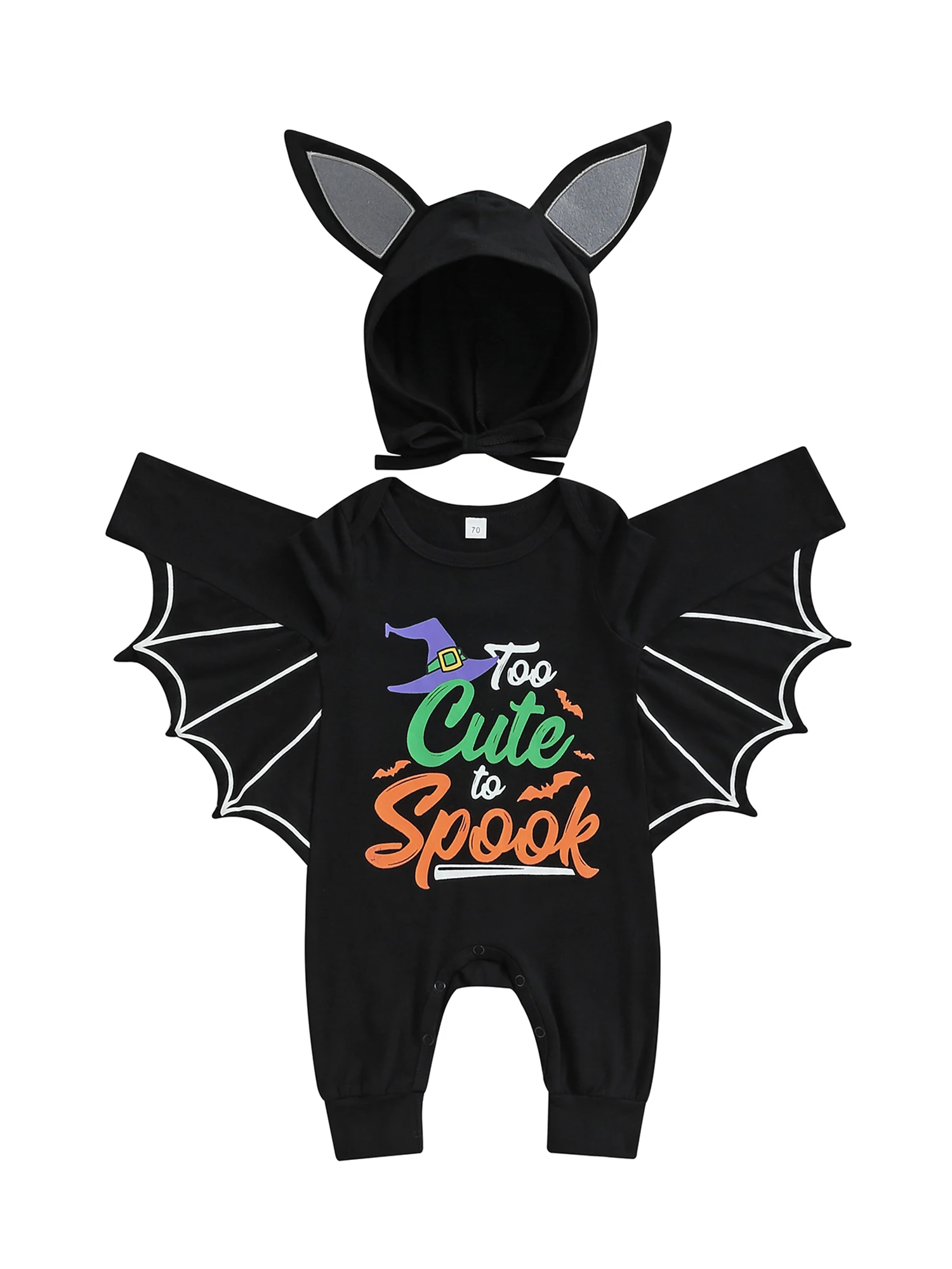 Baby Girl Boy Halloween Outfit Infant Black Bat Costume Hoodie Romper Jumpsuits Bodysuit Cosplay Clothes
Baby Girl Boy Halloween Outfit Infant Black Bat Costume Hoodie Romper Jumpsuits Bodysuit Cosplay Clothes