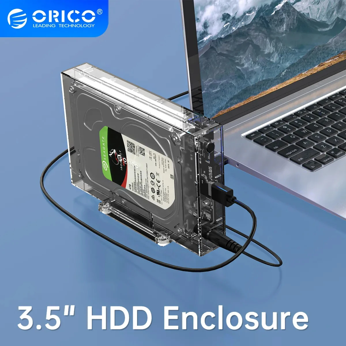 ORICO 3.5" HDD Case SATA to USB 3.0 6Gbps External Hard Drive Case for 2.5/3.5 inch HDD Enclosure with 12V Power Adapter
ORICO 3.5" HDD Case SATA to USB 3.0 6Gbps External Hard Drive Case for 2.5/3.5 inch HDD Enclosure with 12V Power Adapter