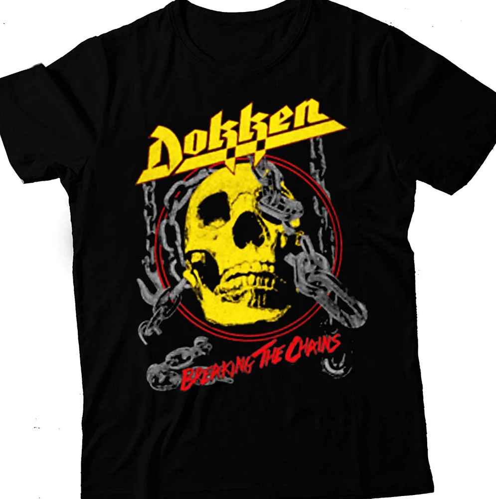 

Dokken Breaking The Chains Men T-Shirt Black Unisex Tee S To 4Xl Jj1734