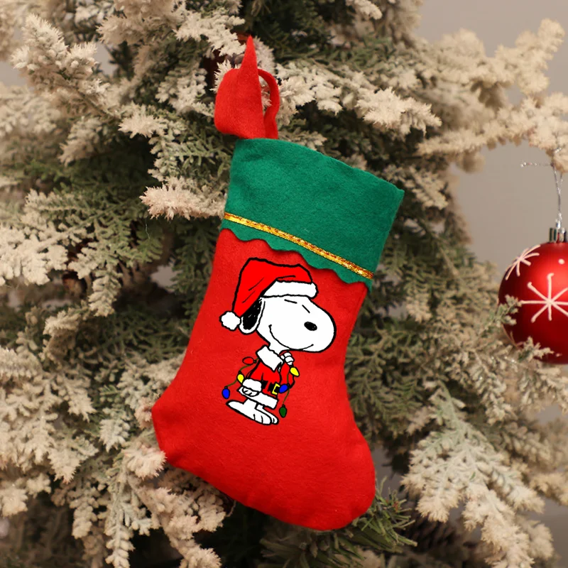 1 шт. Рождественские носки Snoopy с арахисом рождественские украшения мультяшный