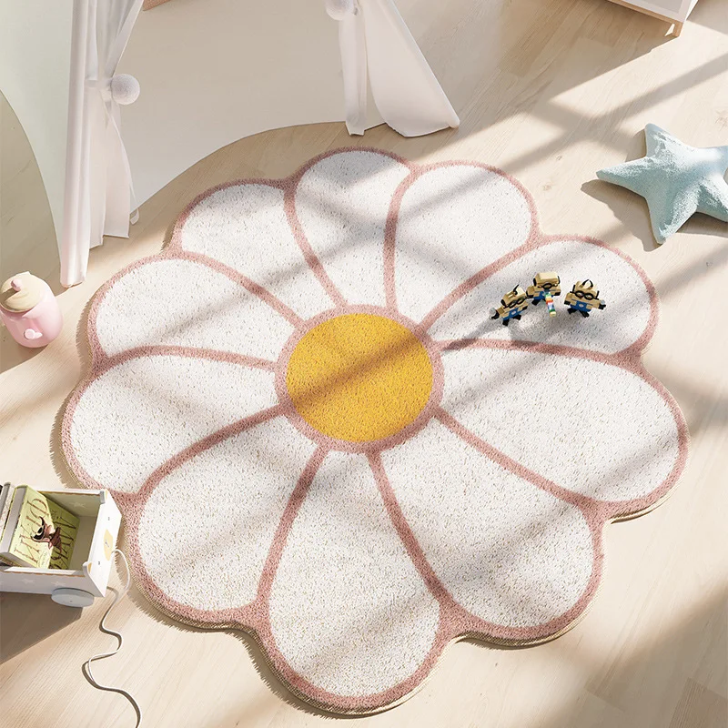 Nordic Fluffy Sun Flower Carpet Plush Rugs Cushion Girl Round Bedroom Children's Room Floor Mat Home Soft Mat For Baby Play Mat
Nordic Fluffy Sun Flower Carpet Plush Rugs Cushion Girl Round Bedroom Children's Room Floor Mat Home Soft Mat For Baby Play Mat