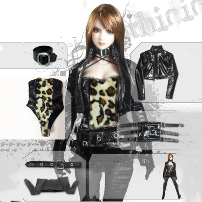 CC99 1/6 Scale Female Soldier DOLLSFIGURE Gothic Style Leopard Biniki Sexy Leather Black Jackt for 12 Inches Action Figure Modle
CC99 1/6 Scale Female Soldier DOLLSFIGURE Gothic Style Leopard Biniki Sexy Leather Black Jackt for 12 Inches Action Figure Modle