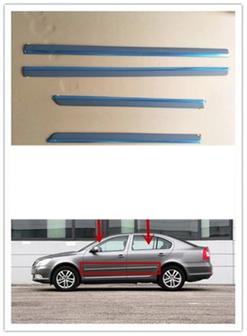 4 шт., яркая полоса на окно автомобиля для Skoda Octavia 2007-14 
4 шт., яркая полоса на окно автомобиля для Skoda Octavia 2007-14