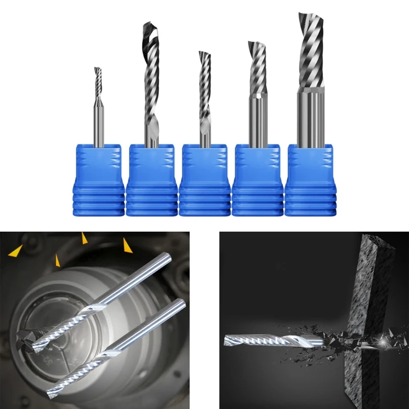 CNC End Mill One Single Flute Spiral Cutters Tugster Steel Router Bit For Carbide Milling Cutters Woodworking Cutters KXRE
CNC End Mill One Single Flute Spiral Cutters Tugster Steel Router Bit For Carbide Milling Cutters Woodworking Cutters KXRE