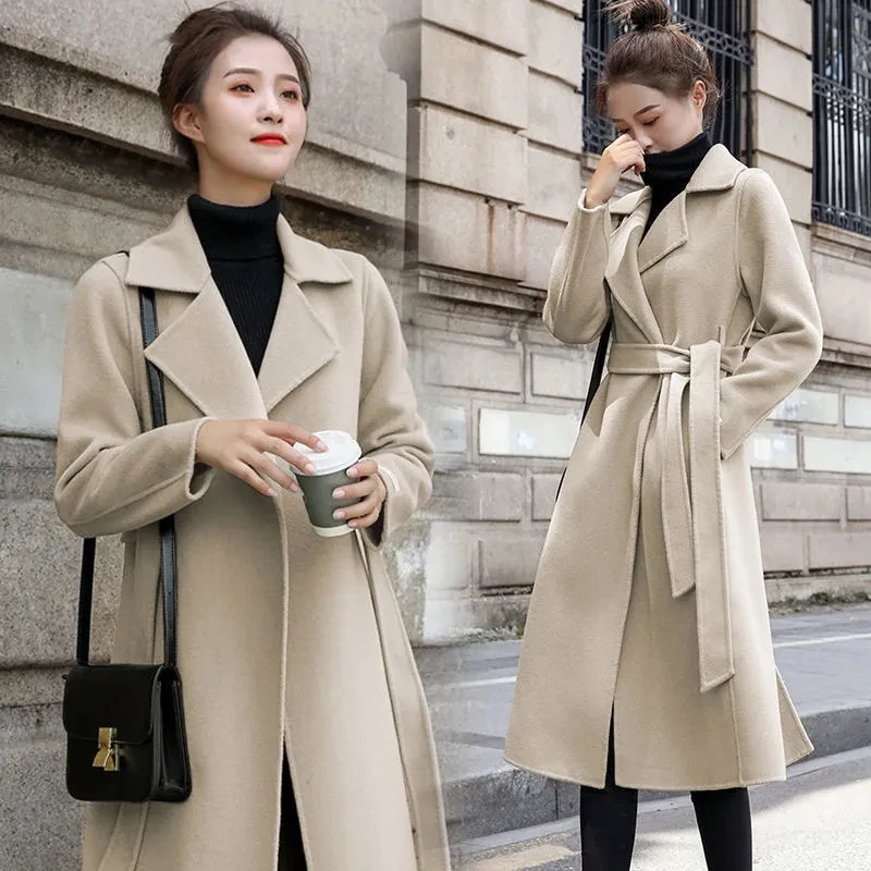 Woolen jackets Womens 2022 Winter Clothing Loose Fashion Versatile Casual Wool Coats Female Long Over-the-Knee Warm Trench Coats
Woolen jackets Womens 2022 Winter Clothing Loose Fashion Versatile Casual Wool Coats Female Long Over-the-Knee Warm Trench Coats
