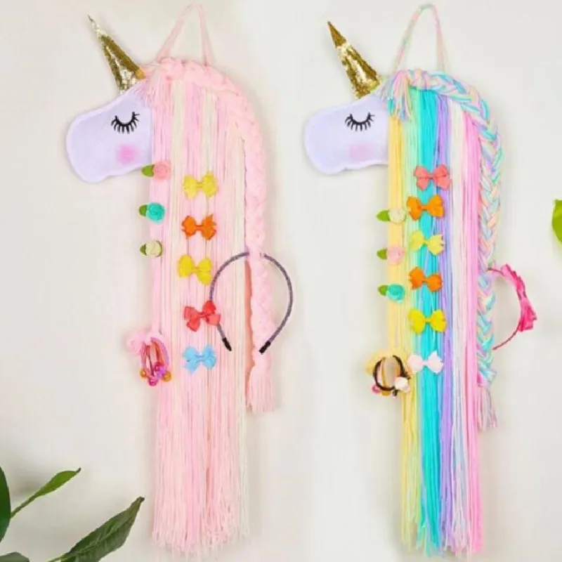 Unicorn Rainbow Felt Hair Pin Clip Storage Organizer Wall Hanging Decor Macrame Girl Kawaii Room Home Craft Gift Bohemian Tassel
Unicorn Rainbow Felt Hair Pin Clip Storage Organizer Wall Hanging Decor Macrame Girl Kawaii Room Home Craft Gift Bohemian Tassel