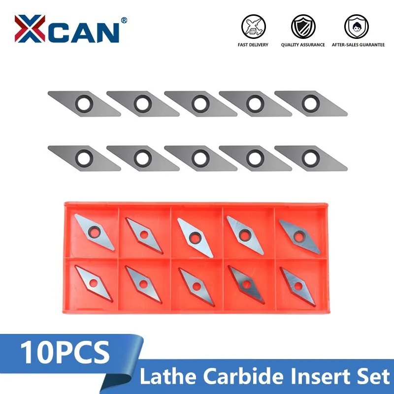 XCAN Turning Blade Milling Cutter Set VEMN160202 VEMN160208 20 Degree Lathe Carbide Insert For Wood Turning Working
XCAN Turning Blade Milling Cutter Set VEMN160202 VEMN160208 20 Degree Lathe Carbide Insert For Wood Turning Working