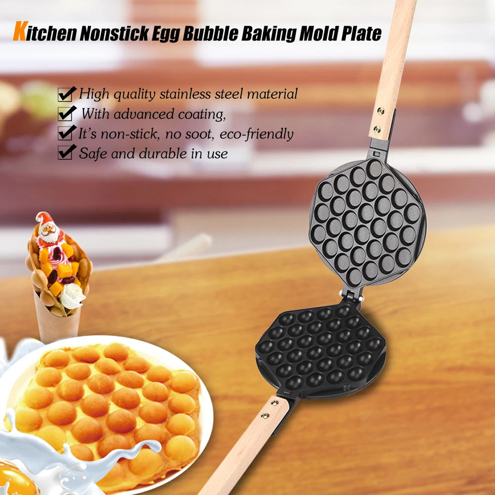 Kitchen Nonstick Egg Bubble Baking Mold Plate Waffle Maker Pan Tool for Home Commercial Use Waffle Maker
Kitchen Nonstick Egg Bubble Baking Mold Plate Waffle Maker Pan Tool for Home Commercial Use Waffle Maker