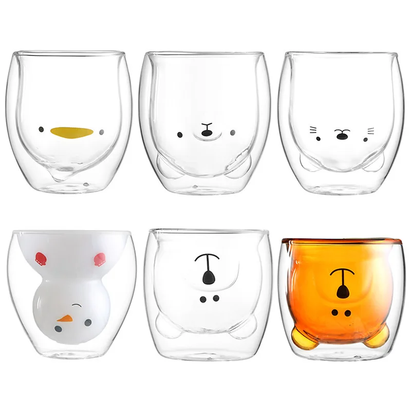Factory Direct Double-layer Juice Glass Heat-resistant Double-layer Cup Coffee Cup Love Gift Bear Cup
Factory Direct Double-layer Juice Glass Heat-resistant Double-layer Cup Coffee Cup Love Gift Bear Cup