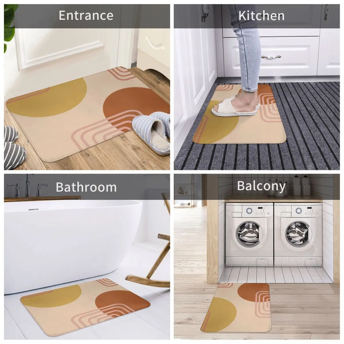 Bath Mat Mid Century Modern Shapes Decor 3D Rug Carpet Doormat Non-slip Entrance Living Room Home Kitchen Removal Bedroom
Bath Mat Mid Century Modern Shapes Decor 3D Rug Carpet Doormat Non-slip Entrance Living Room Home Kitchen Removal Bedroom
