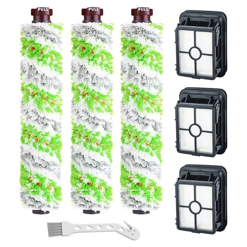 3 Pack 2460 Brush Rolls + 1866 Vacuum Filters Spare Parts For Bissell Crosswave Pet Pro 2306A & Crosswave 1785 Series
3 Pack 2460 Brush Rolls + 1866 Vacuum Filters Spare Parts For Bissell Crosswave Pet Pro 2306A & Crosswave 1785 Series