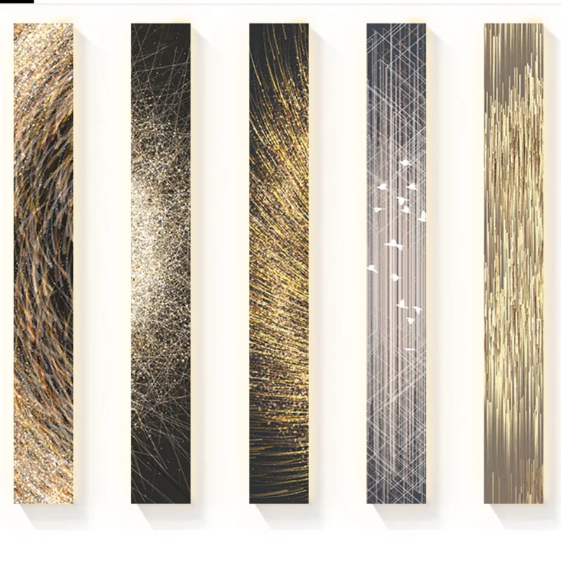 Modern Abstract Led Indoor Painting Long Strip Wall Hanging Lamp Suitable For Indoor Home Room Living Room Decoration Home Lamp
Modern Abstract Led Indoor Painting Long Strip Wall Hanging Lamp Suitable For Indoor Home Room Living Room Decoration Home Lamp