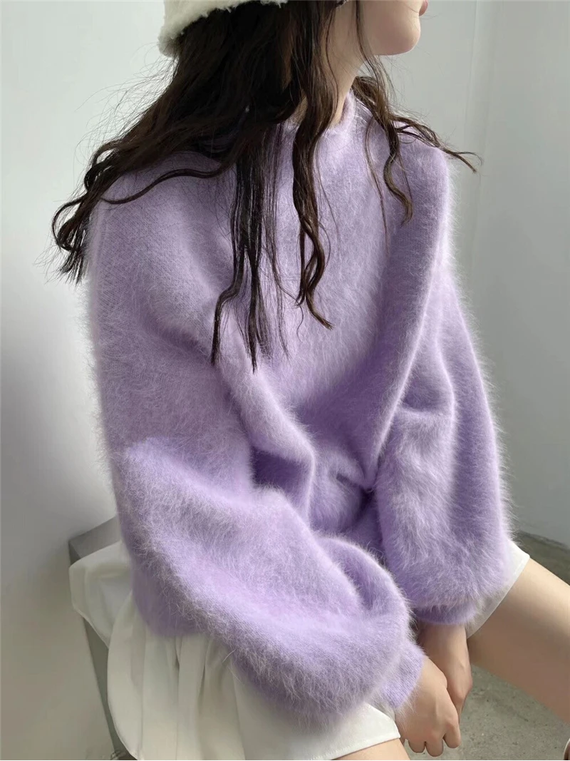 Limiguyue Half Turtleneck Knitted Sweater Lantern Sleeve Half Turtleneck Mink Cashmere Pullovers Vintage Autumn Winter Soft Warm
Limiguyue Half Turtleneck Knitted Sweater Lantern Sleeve Half Turtleneck Mink Cashmere Pullovers Vintage Autumn Winter Soft Warm