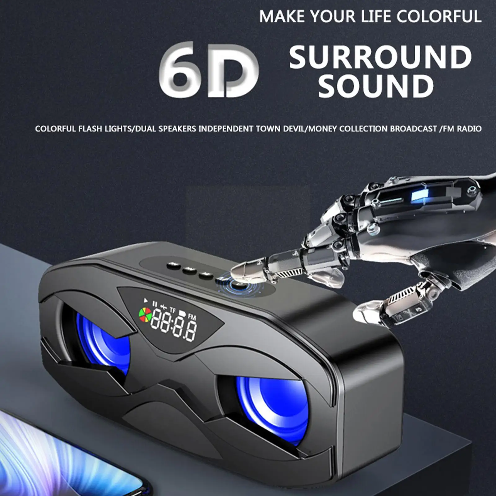 Owl Shaped Cool Robot Bluetooth Speaker Led Rhythm Subwoofer Radio Fm Clock Card Support Loudspeaker Tf Alarm Wireless Flas Z1c6
Owl Shaped Cool Robot Bluetooth Speaker Led Rhythm Subwoofer Radio Fm Clock Card Support Loudspeaker Tf Alarm Wireless Flas Z1c6