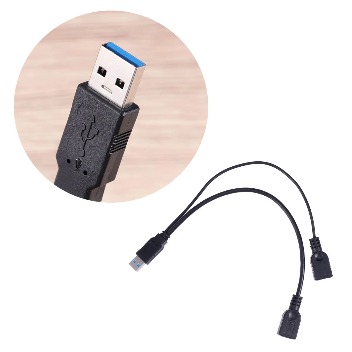 1pc Cable USB 3.0 2 In 1 Double USB Ports Male to Female Premium USB Cable for PC
1pc Cable USB 3.0 2 In 1 Double USB Ports Male to Female Premium USB Cable for PC