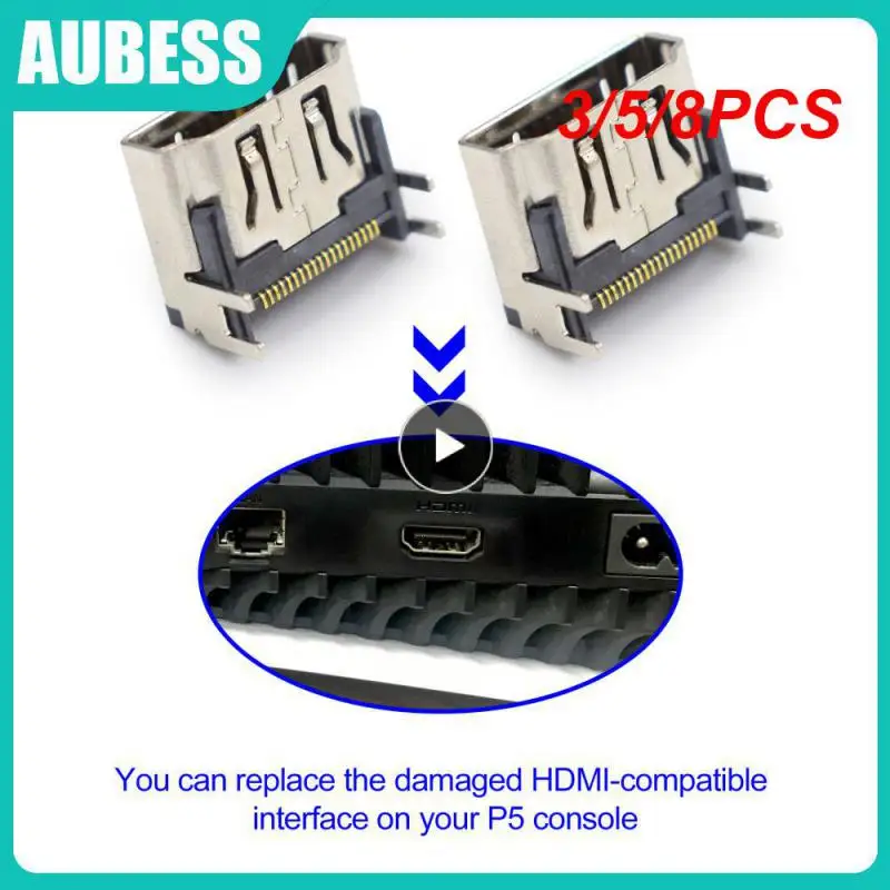 3/5/8PCS Firm Interface Port For Ps5 New Interface For Ps5 Metal Material Interface For Play Station HDMI-compatible Port
3/5/8PCS Firm Interface Port For Ps5 New Interface For Ps5 Metal Material Interface For Play Station HDMI-compatible Port