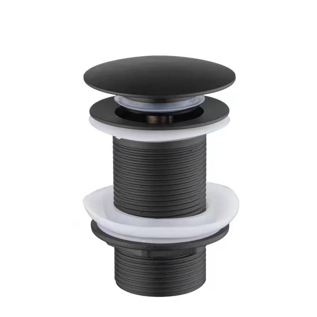 Matte Black Gold Bathroom Basin Sink Stainless Steel Drain With Overflow Kitchen Bath Drain Stopper with Hole 
Matte Black Gold Bathroom Basin Sink Stainless Steel Drain With Overflow Kitchen Bath Drain Stopper with Hole