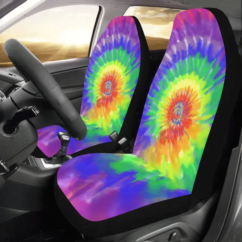 Tie Dye Car Seat Covers 2 pc, Colorful Swirl Pattern Front Seat Covers, Car SUV Seat Protector
Tie Dye Car Seat Covers 2 pc, Colorful Swirl Pattern Front Seat Covers, Car SUV Seat Protector